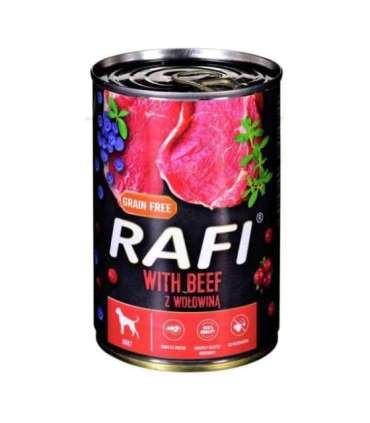 Dolina Noteci Rafi with beef, cranberry and blueberry - wet dog food - 400g