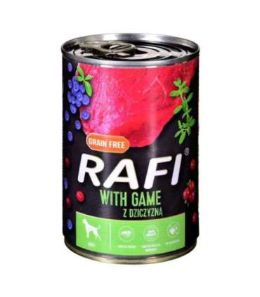 Dolina Noteci Rafi with venison, cranberries and blueberries - wet dog food - 400g