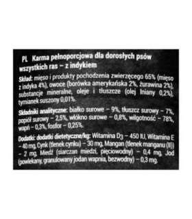 Dolina Noteci Rafi with turkey, cranberry and blueberry - wet dog food - 400g