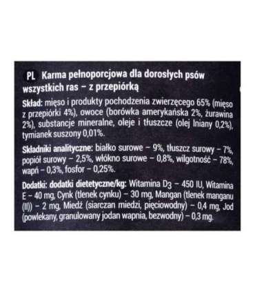 DOLINA NOTECI Rafi with quail - Wet dog food - 400 g