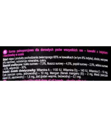 Dolina Noteci Rafi Classic with turkey and carrots - wet dog food - 1240g