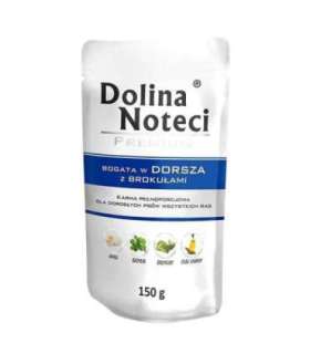 Dolina Noteci Premium rich in cod with broccoli - wet dog food - 150g