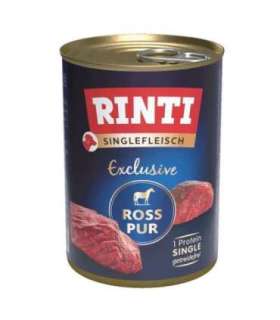 RINTI Singlefleisch Exclusive Horse - wet dog food - 400g