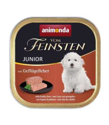 ANIMONDA Vom Feinsten Junior Poultry liver - wet dog food - 150g