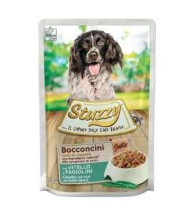 STUZZY Chunks with veal and green beans - wet dog food - 100 g