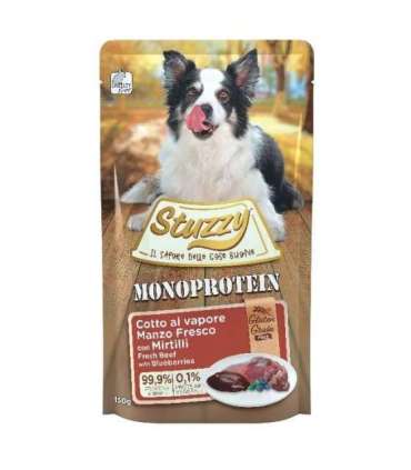 STUZZY Monoprotein Beef with blueberries - wet dog food - 150 g