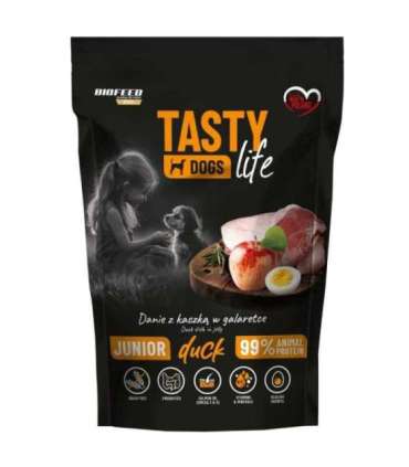 BIOFEED Tasty Dogs Life Junior Duck - wet dog food - 150g