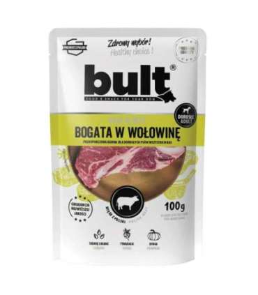 BULT Rich in beef - wet dog food - 100g
