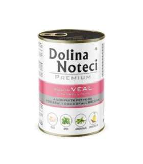 DOLINA NOTECI Premium Rich in veal with green peas - wet dog food - 400g