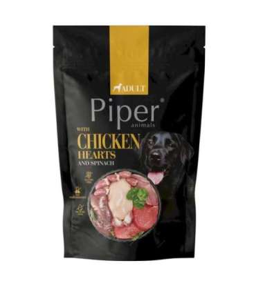 PIPER ANIMALS with chicken hearts and spinach - wet dog food - 500g