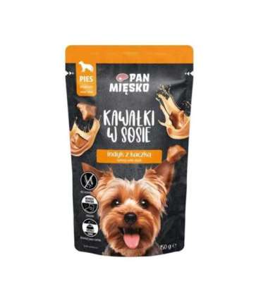 PAN MIĘSKO Pieces in sauce Turkey with duck - wet dog food - 150g