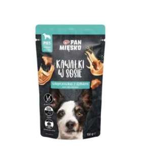 PAN MIĘSKO Pieces in sauce Pork with wild boar - wet dog food - 150g