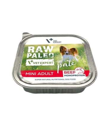 RAW PALEO Pate Mini Adult Beef - wet dog food - 150 g
