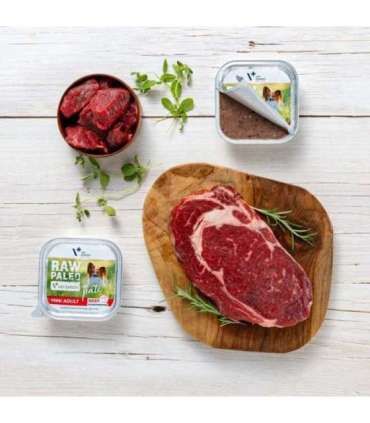RAW PALEO Pate Mini Adult Beef - wet dog food - 150 g