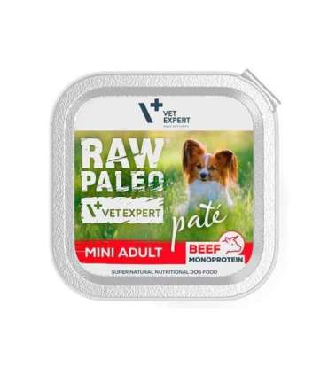 RAW PALEO Pate Mini Adult Beef - wet dog food - 150 g
