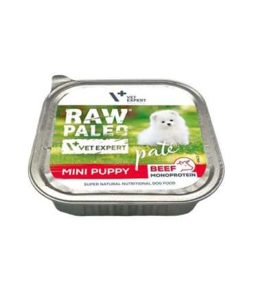RAW PALEO Pate Mini Puppy Beef - wet food for puppies - 150 g