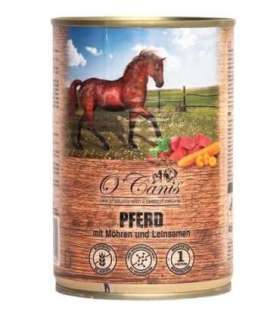 O'CANIS Horse meat with vegetables and linseed  - Wet dog food - 400 g