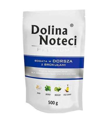 DOLINA NOTECI Premium Rich in cod with broccoli - Wet dog food - 500g