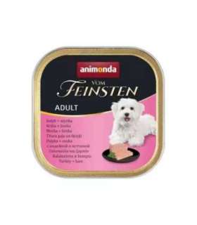 ANIMONDA Vom Feinsten Adult Turkey with ham - wet dog food - 150g