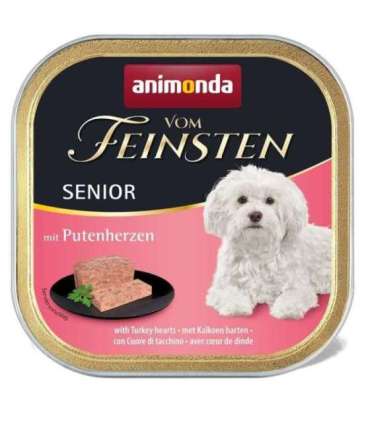 ANIMONDA vom Feinsten Senior Turkey hearts - wet dog food - 150 g