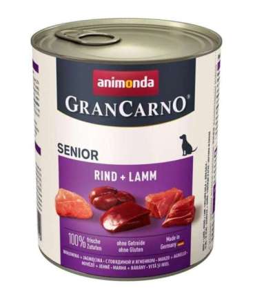 ANIMONDA GranCarno Senior Beef and lamb - wet dog food - 800g