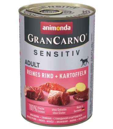 ANIMONDA GranCarno Adult Sensitiv Beef with potatoes - wet dog food - 400g