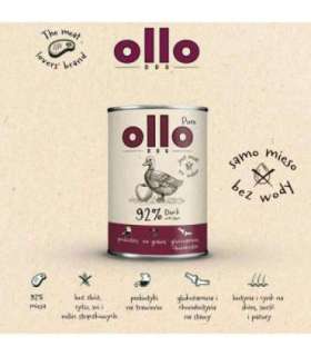 OLLO Pure Duck with apple - wet dog food - 400g
