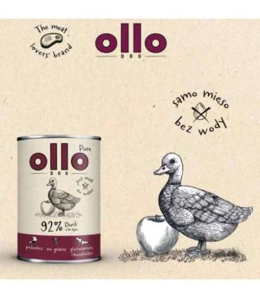 OLLO Pure Duck with apple - wet dog food - 400g