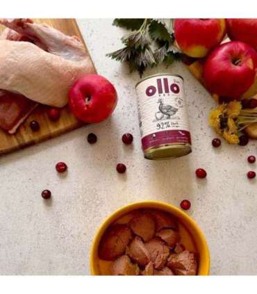 OLLO Pure Duck with apple - wet dog food - 400g