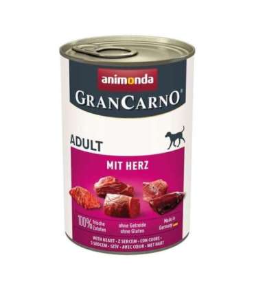 ANIMONDA GranCarno Adult with hearts - wet dog food - 400g