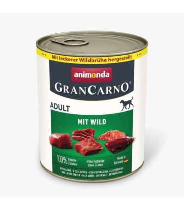 ANIMONDA GranCarno Adult Game  - wet dog food - 400g
