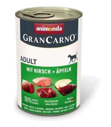 ANIMONDA GranCarno Adult Pork with venison and apple - wet dog food - 400g