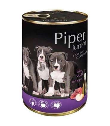 DOLINA NOTECI Piper Junior with veal and apple - wet dog food - 400g