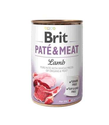 BRIT Paté & Meat with lamb - wet dog food - 400g