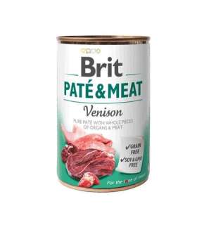 BRIT Paté & Meat with game - wet dog food - can - 400 g
