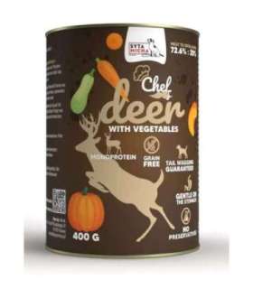 SYTA MICHA Chef Deer with vegetables - wet dog food - 400g