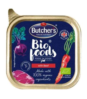 BUTCHER'S Bio Foods with beef - Wet dog food - 150 g