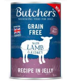 BUTCHER'S Original Recipe in Jelly lamb - wet dog food - 400g