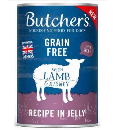 BUTCHER'S Original Recipe in Jelly lamb - wet dog food - 400g