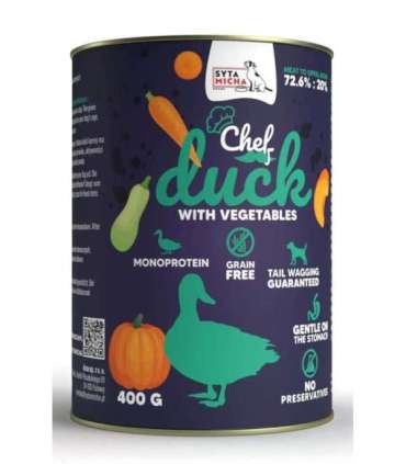 SYTA MICHA Chef Duck with vegetables - wet dog food - 400g