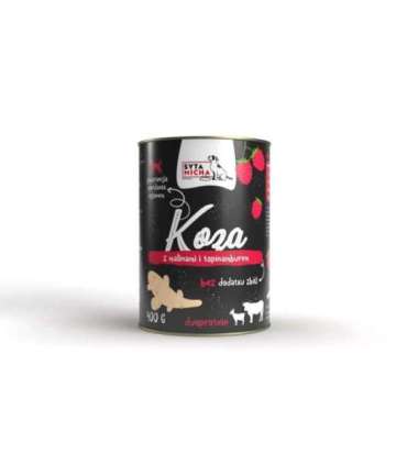 SYTA MICHA Goat with raspberries and Jerusalem artichoke - wet dog food - 400g
