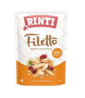 RINTI Filetto Chicken fillet with hearts - wet dog food - 100g
