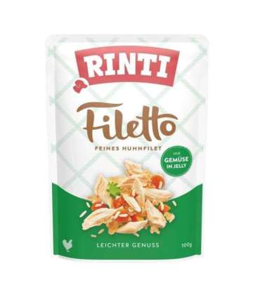 RINTI Filetto Chicken fillet with vegetables - wet dog food - 100g