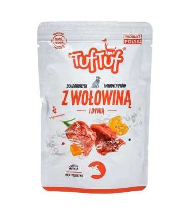 TUF TUF Minced beef with pumpkin - wet dog food - 100g