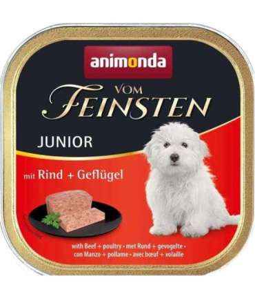 ANIMONDA Vom Feinsten Junior Beef with poultry - wet dog food - 150g