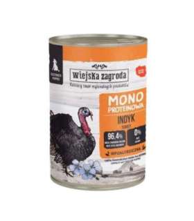 WIEJSKA ZAGRODA Puppies Monoprotein Turkey - wet dog food - 400g