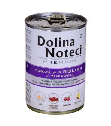 DOLINA NOTECI Premium Rich in rabbit and cranberry - wet dog food - 400 g