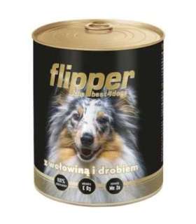 DOLINA NOTECI Flipper with beef and poultry - wet dog food - 400g