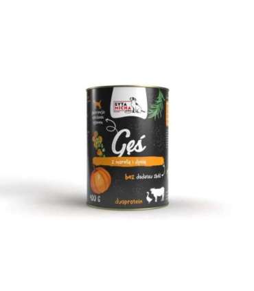 SYTA MICHA Goose with beef, apricot and pumpkin - wet dog food - 400g