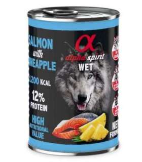 ALPHA SPIRIT WET Salmon with pineapple - wet dog food - 400g